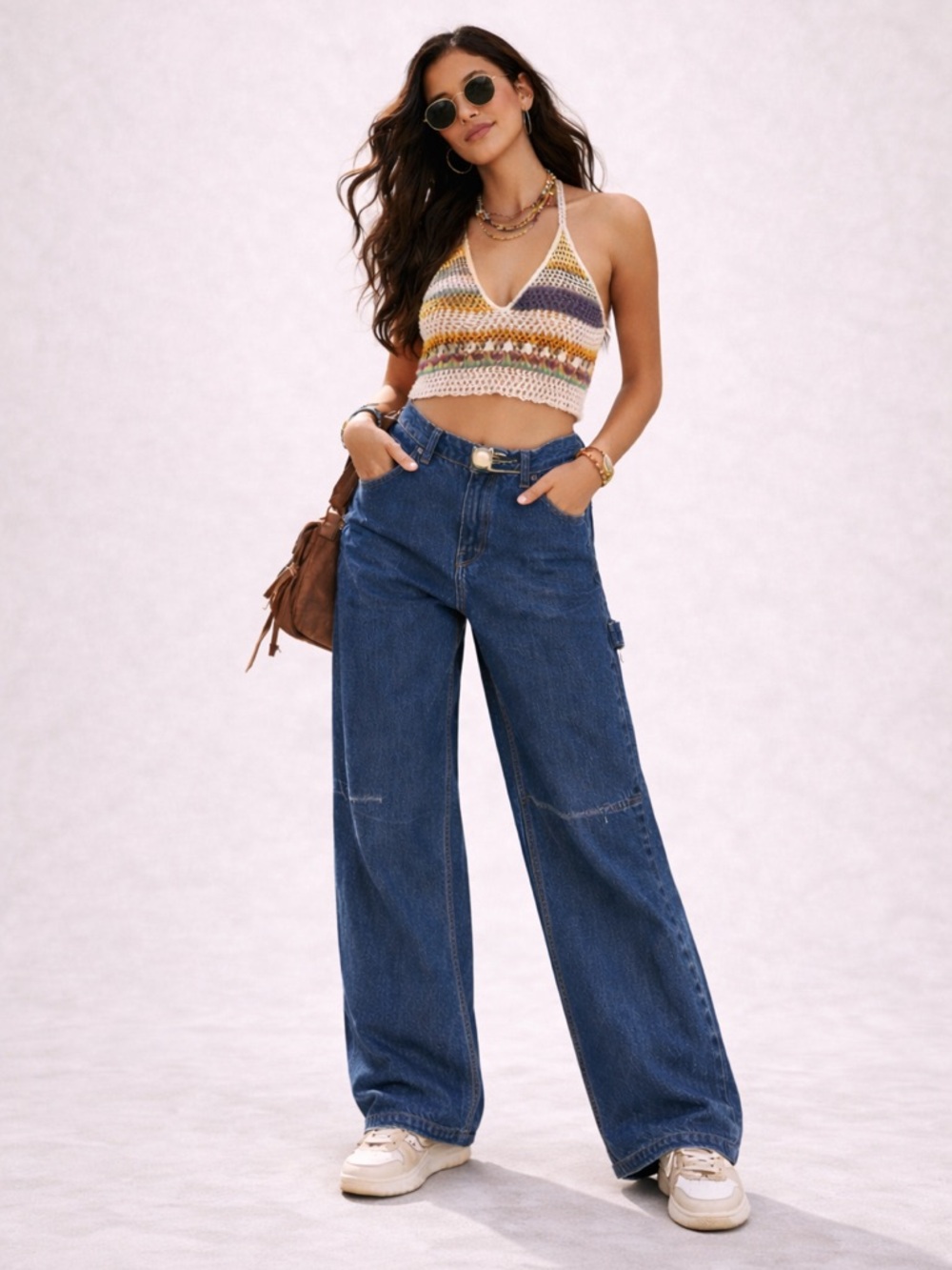 BDG Urban Outfitters Y2K Wide Leg Carpenter Jeans Vintage Wash Baggy Fit Size 28